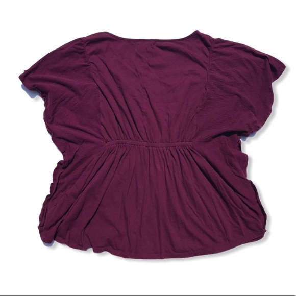 Lane Bryant Floral Embroidered Blouse Purple 14/16 - Picture 3 of 10